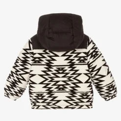 Boys Black & Ivory Down Jacket