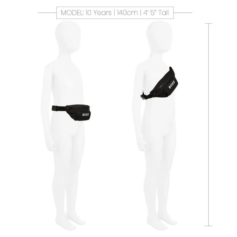 Boys Black Belt Bag (27cm)