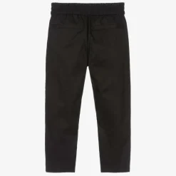 Boys Black Cotton EKD Trousers