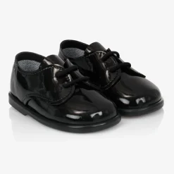 Boys Black First Walker Shoes