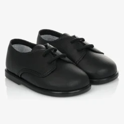 Boys Black First Walker Shoes