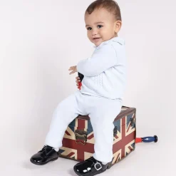 Boys Black First-Walker Shoes