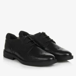 Boys Black Leather Brogues