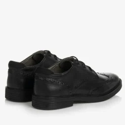 Boys Black Leather Brogues