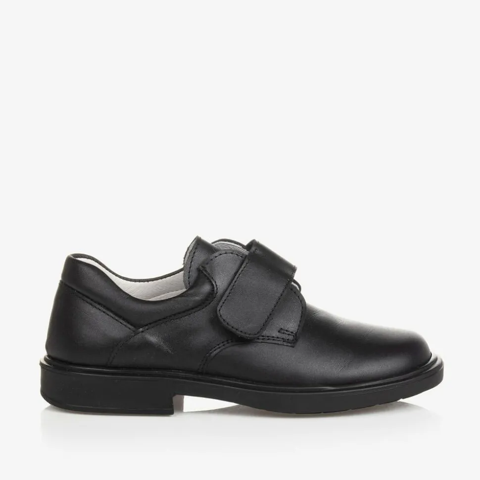 Boys Black Leather Shoes