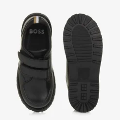 Boys Black Leather Shoes