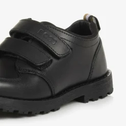 Boys Black Leather Shoes