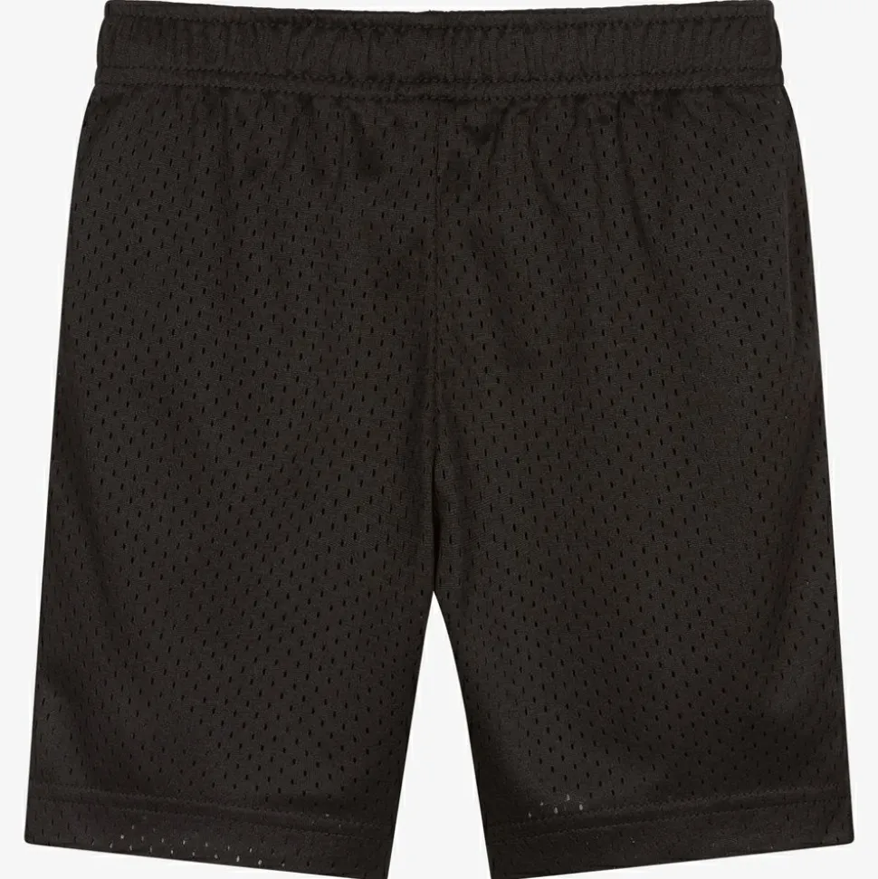 Boys Black Logo Sports Shorts