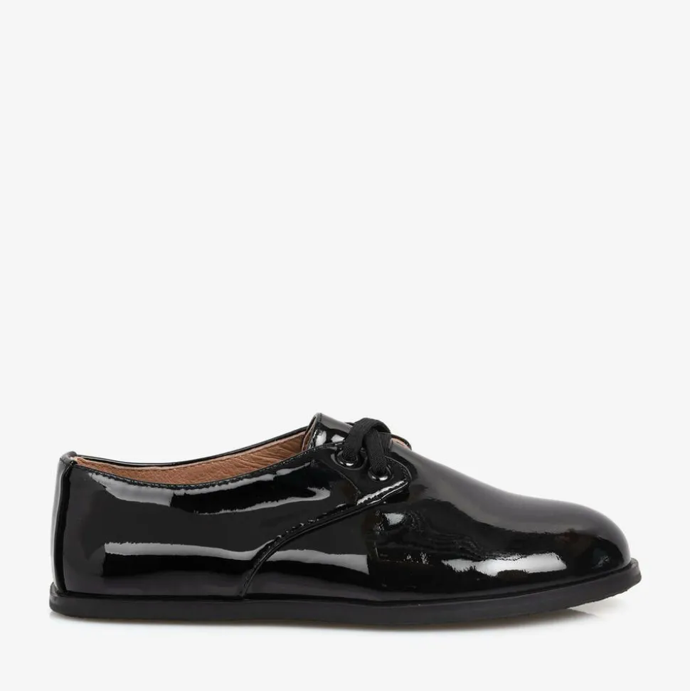 Boys Black Patent Leather Shoes
