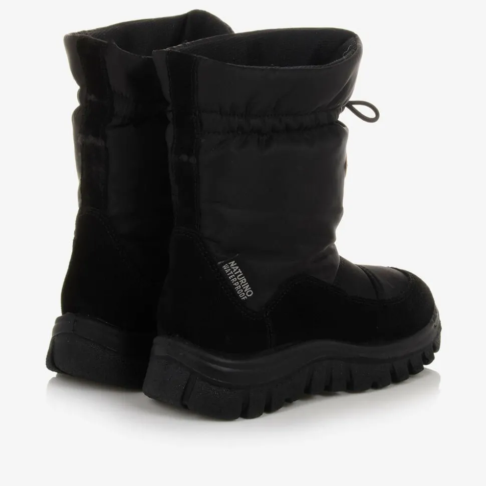 Boys Black Snow Boots