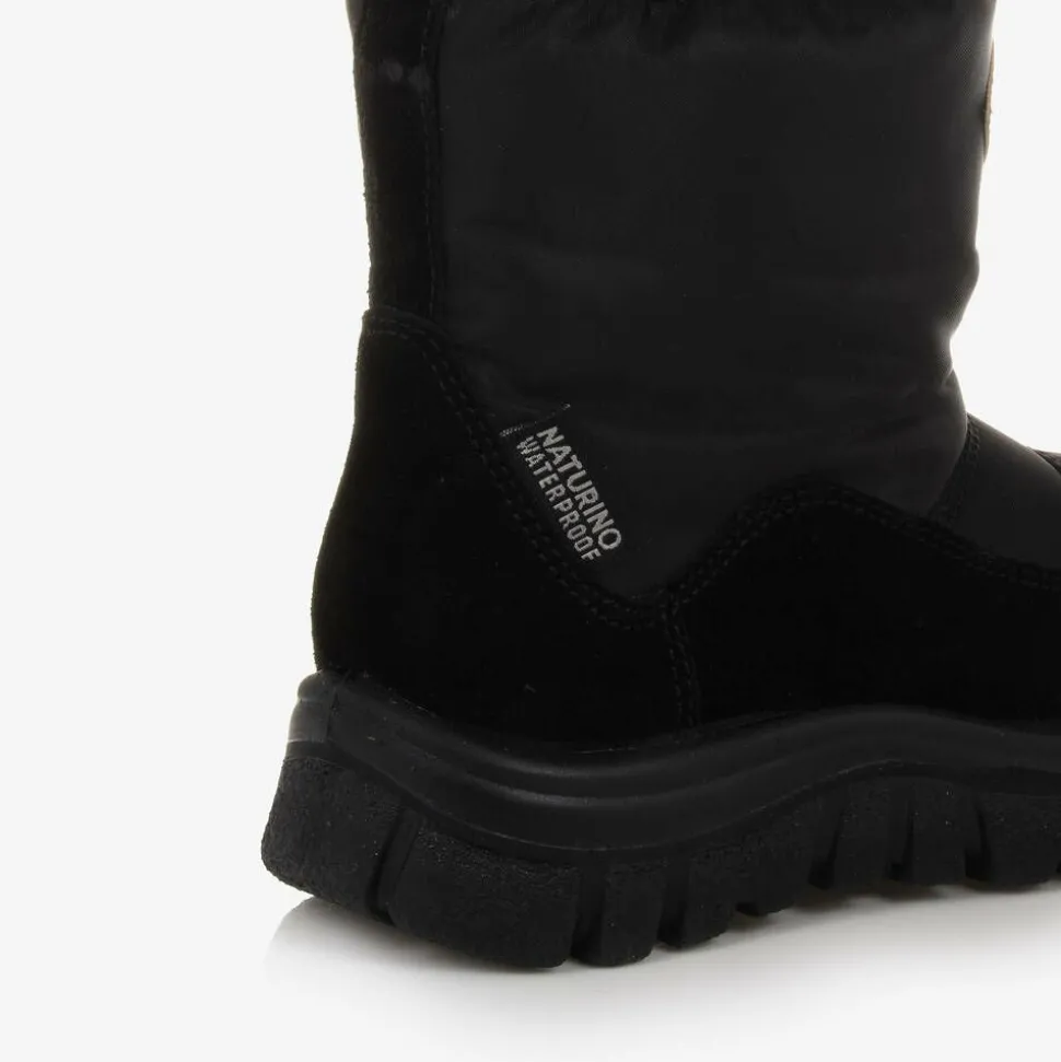 Boys Black Snow Boots