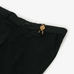 Boys Black Twill Trousers