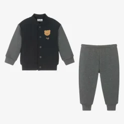 Boys Blue & Grey Cotton Tracksuit