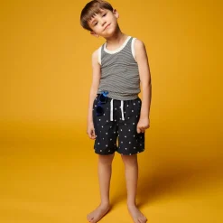 Boys Blue & White Cotton Vests (2 Pack)