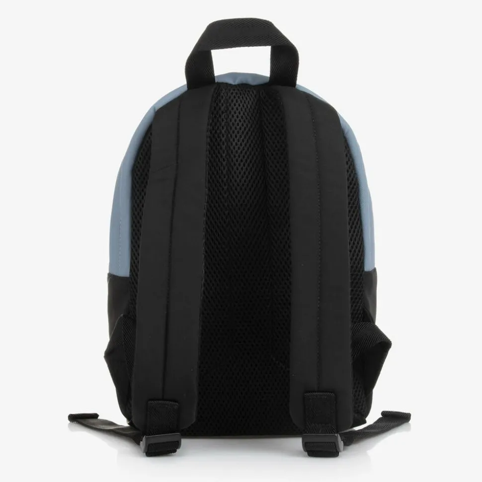 Boys Blue & Black Canvas Backpack (33cm)