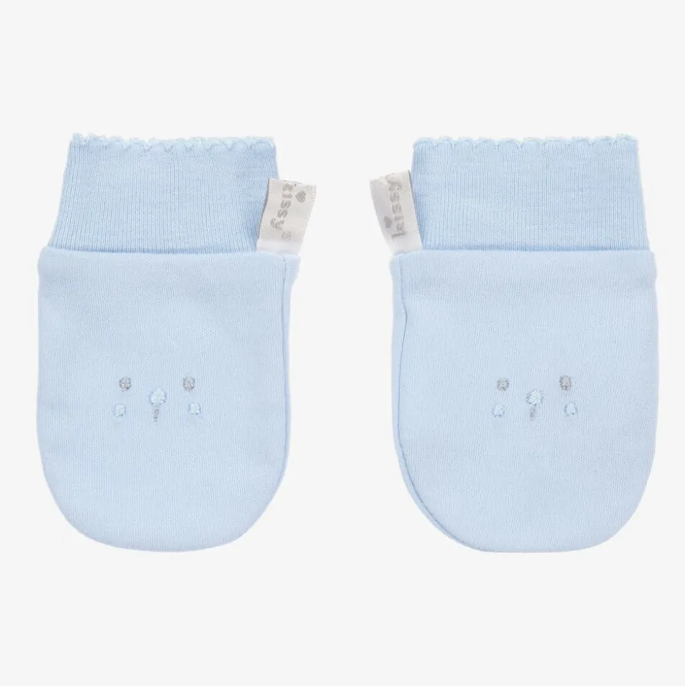 Boys Blue Beary Best Friends Scratch Mittens
