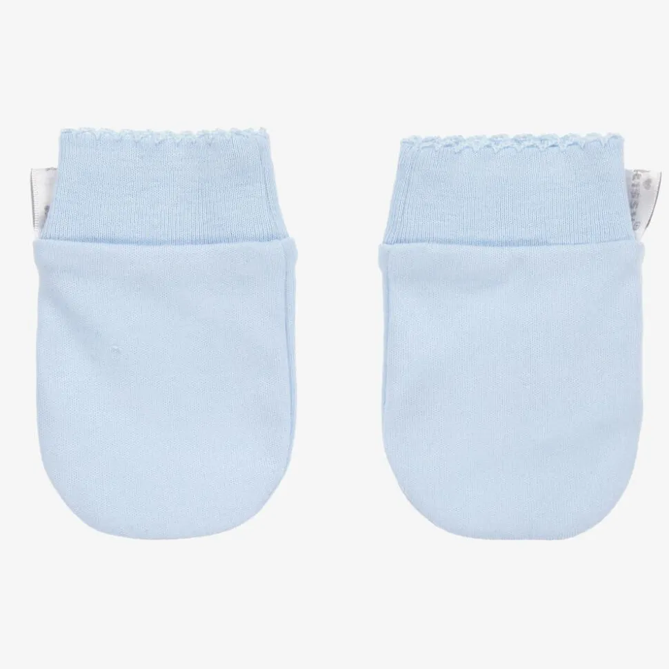 Boys Blue Beary Best Friends Scratch Mittens