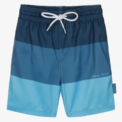 Boys Blue Colourblock Swim Shorts (UPF40+)