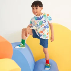 Boys Blue Cotton Chambray Shorts