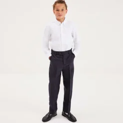 Boys Blue Cotton Chino Trousers