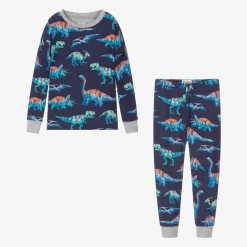 Boys Blue Cotton Dino Pyjamas