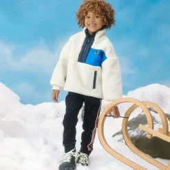 Boys Blue Cotton Joggers