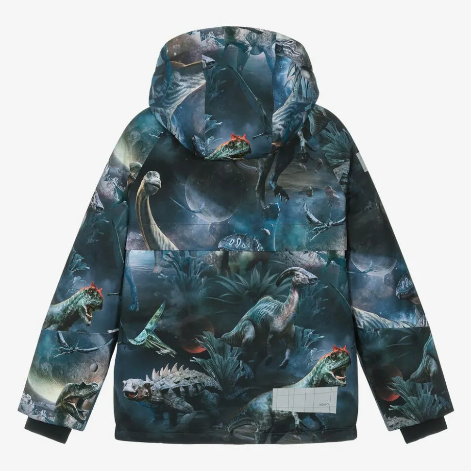 Boys Blue Dinosaur Ski Jacket
