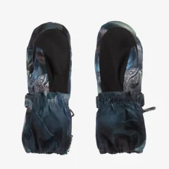 Boys Blue Dinosaur Thermal Mittens