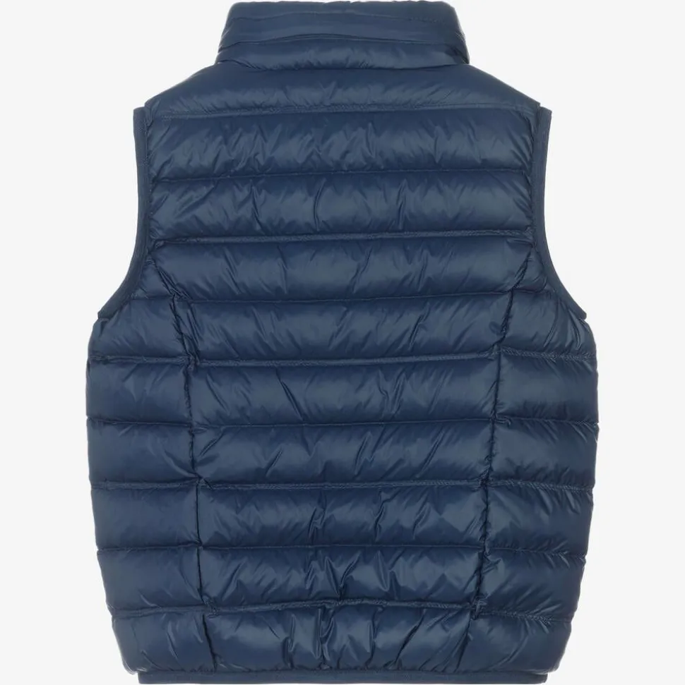 Boys Blue Down Padded Gilet