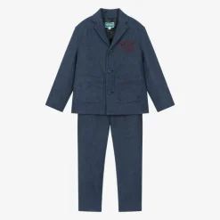 Boys Blue Eiffel Tower Denim Suit