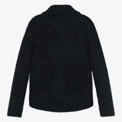 Boys Blue Knitted Cardigan