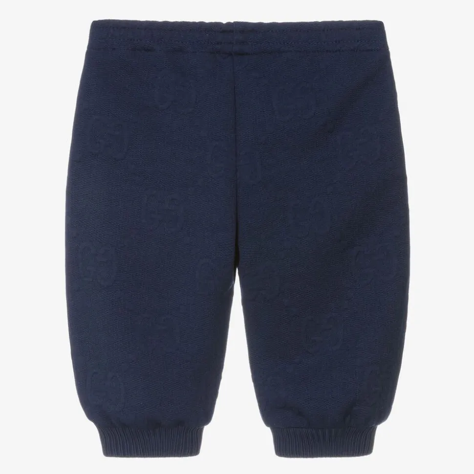 Boys Blue Logo Joggers