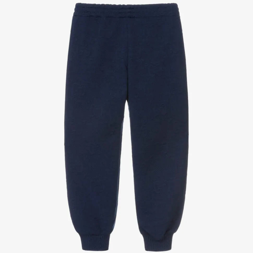 Boys Blue Logo Joggers