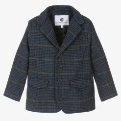 Boys Blue Tweed Blazer