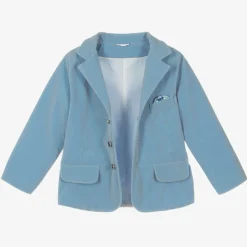 Boys Blue Velour Suit