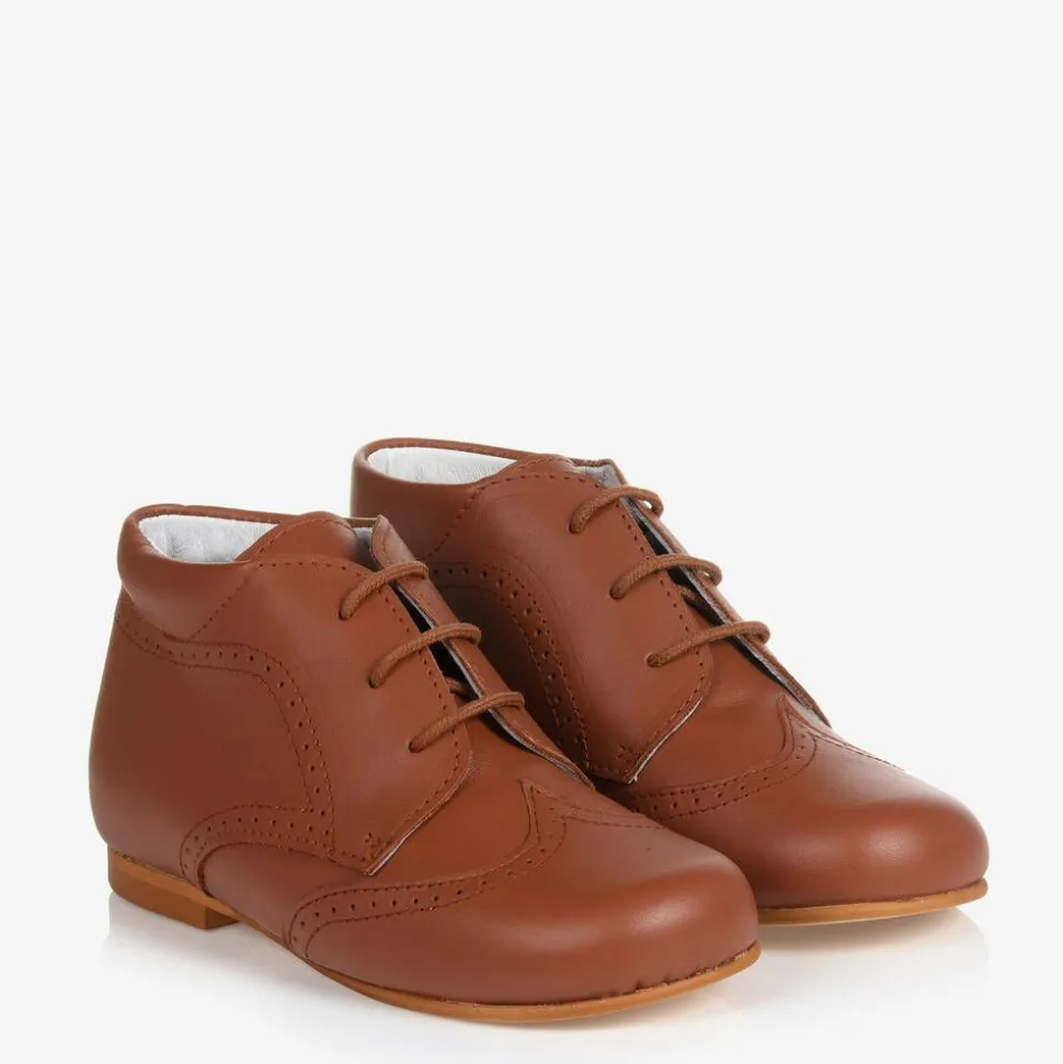 Boys Brown Brogue Shoes