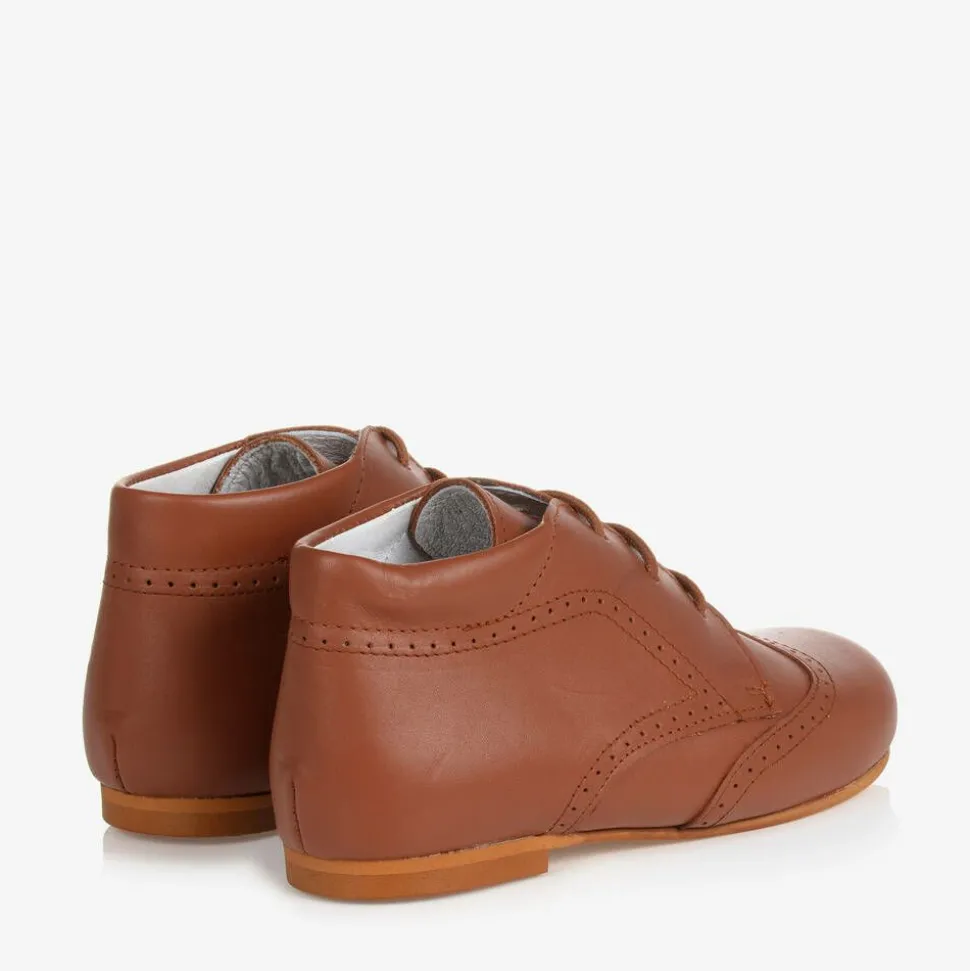 Boys Brown Brogue Shoes