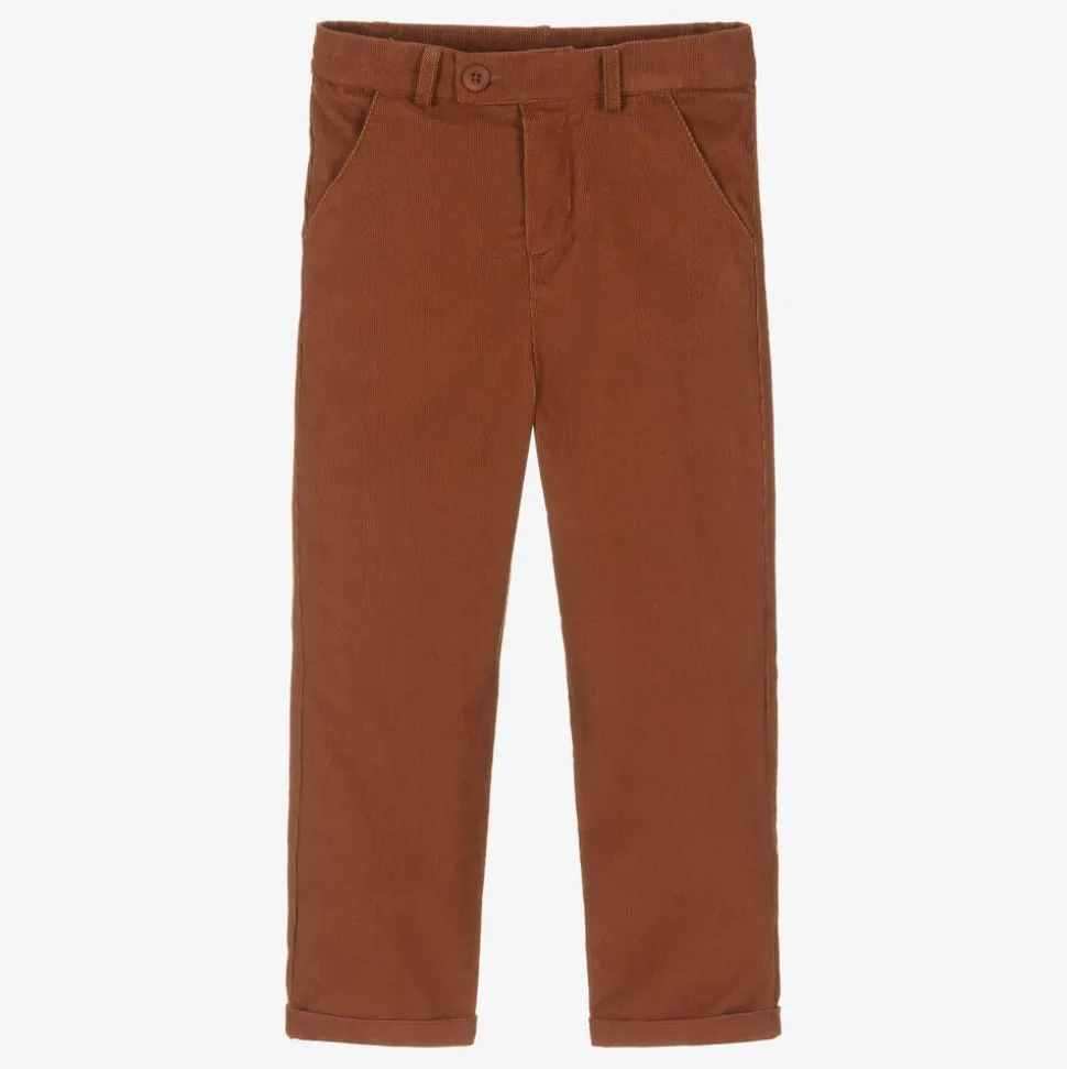 Boys Brown Corduroy Trousers