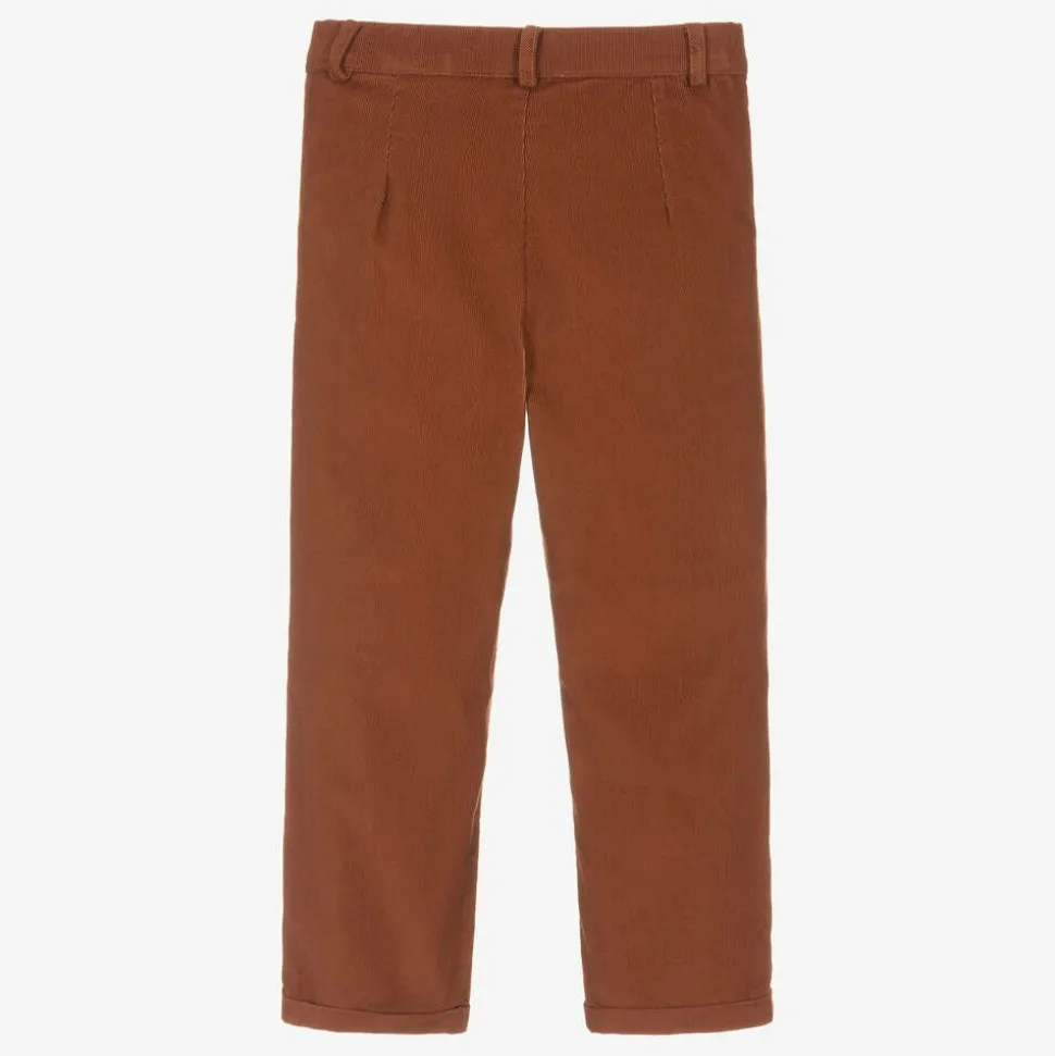 Boys Brown Corduroy Trousers