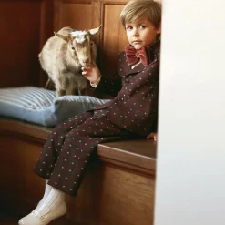 Boys Brown GG Wool Trousers