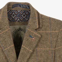 Boys Brown Tweed Albert Suit