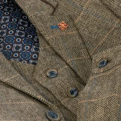 Boys Brown Tweed Albert Suit