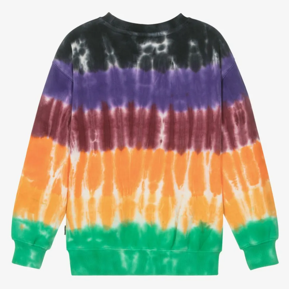 Boys Cotton Tie Dye Happy Face Sweatshirt