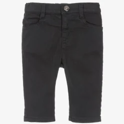 Boys Dark Blue Cotton Twill Trousers