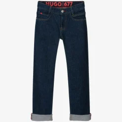 Boys Dark Blue Regular Fit 677 Jeans