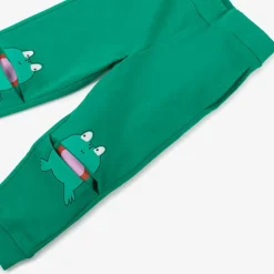 Boys Green Cotton Frog Tracksuit