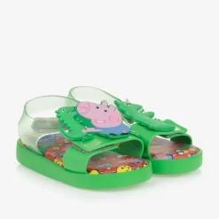 Boys Green Peppa Pig Jelly Sandals