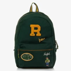 Boys Green Polo Bear Backpack (44cm)