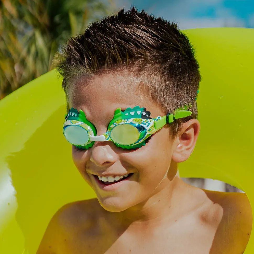 Boys Green Snake Swimming Goggles