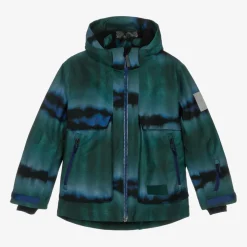Boys Green Tie-Dye Ski Jacket
